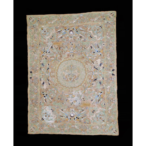 Indian embroidered textile made for the Portuguese market
